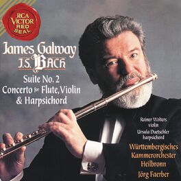Album cover of James Galway Plays Bach: Suite No. 2 & Concerto for Flute, Violin and Harpsichord