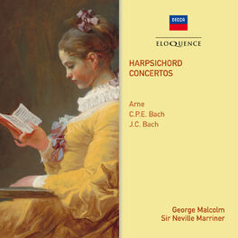 Album cover of Arne, C.P.E. Bach & J.C. Bach: Harpsichord Concertos