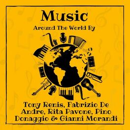 Album cover of Music around the World by Tony Renis, Fabrizio de Andre, Rita Pavone, Pino Donaggio & Gianni Morandi