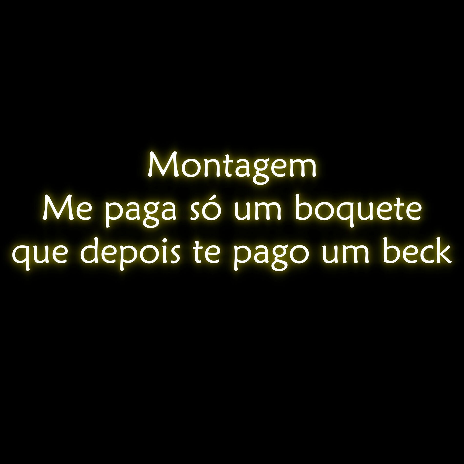 DJ BACCI - Montagem - Me Paga Só um Boquete Que Depois Te Pago um Beck:  letras e músicas | Deezer