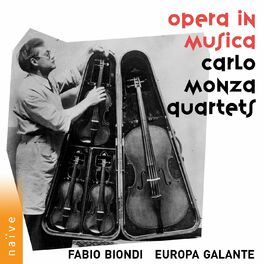 Album cover of Opera in musica, Carlo Monza Quartets