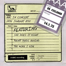 Album cover of Dr Feelgood - BBC In Concert (14th January 1975)