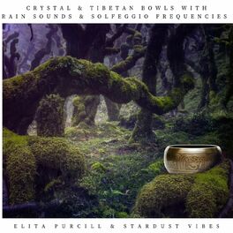 Album cover of Crystal & Tibetan Bowls with Rain Sounds & Solfeggio Frequencies