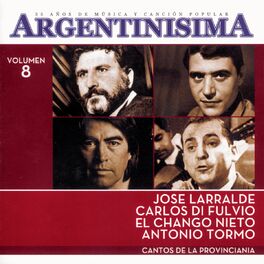 Album cover of ARGENTINISIMA VOL.8 - CANTOS DE LA PROVINCIANIA