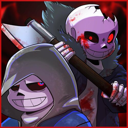 ❤Horror sans, 💜Dust sans : r/UndertaleAU