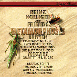 Album cover of Britten: 6 Metamorphoses after Ovid; Temporal Variations; Phantasy; 2 Insect Pieces / Mozart: Oboe Quartet