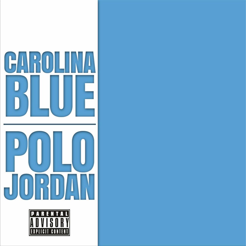 Carolina blues. Голубой текст. Jordan Polo.