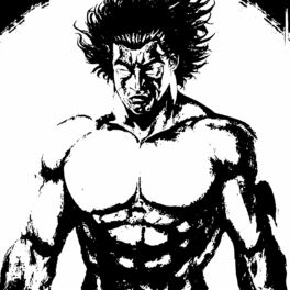 Hanma Baki Black and White Wallpaper Engine 