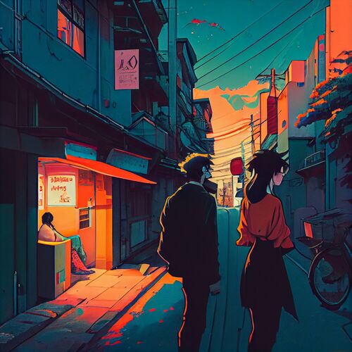 Lost in Lofi Hip hop Music - anime lofi girl vibe aesthetic Anime