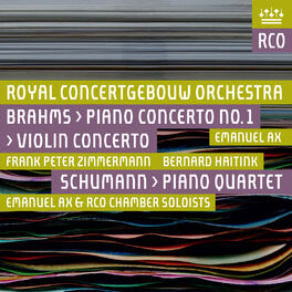 Album cover of Brahms: Violin Concerto & Piano Concerto No. 1 - Schumann: Piano Quartet (Live)
