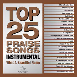 Album cover of Top 25 Praise Songs Instrumental - What A Beautiful Name
