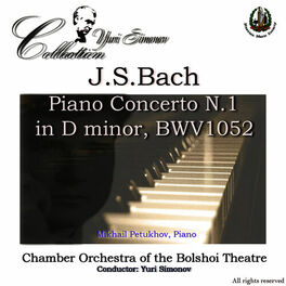 Album cover of Johann Sebastian Bach: Piano Concerto