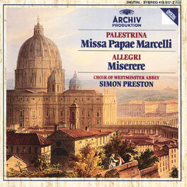 Album cover of Palestrina: Missa Papae Marcelli / Allegri: Miserere
