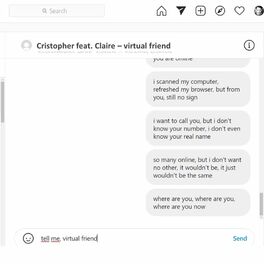 Album cover of virtual friend (feat. Claire)