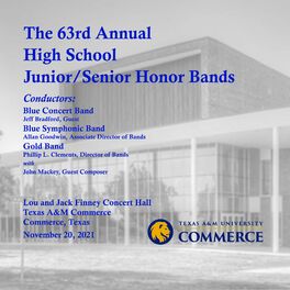 Album cover of Texas A&M Commerce - 63rd Annual High School Jr./Sr. Honor Bands (2021) (Live)