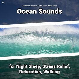 Album cover of #01 Ocean Sounds for Night Sleep, Stress Relief, Relaxation, Walking