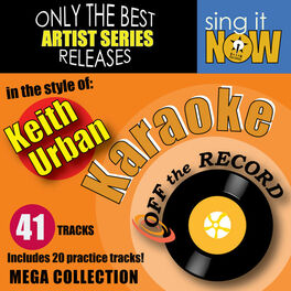 Album cover of Keith Urban Mega Collection (Karaoke Version)