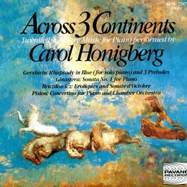 Album cover of Across 3 Continents: Twentieth Century Music for Piano