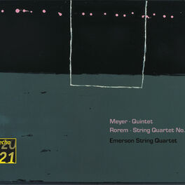 Album cover of Meyer: Quintet . Rorem: Quartet No.4 - Emerson String Quartet