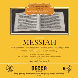 Album cover of Handel: Messiah (Adrian Boult – The Decca Legacy II, Vol. 1)