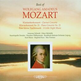 Album cover of Wolfgang Amadeus Mozart: Klarinettenkonzert, Klavierkonzert Nr. 21, Eine kleine Nachtmusik (Best of Wolfgang Amadeus Mozart: Clarinet Concerto, Piano Concerto No. 21 & A Little Night Music)