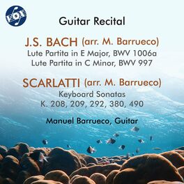Album cover of J.S. Bach: Lute Partitas, BWV 997 & 1006a - D. Scarlatti: Keyboard Sonatas, K.208, 209, 292, 380, 490 (by Manuel Barrueco)