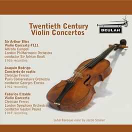 Album cover of Twentieth Century Violin Concertos