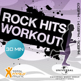 Album cover of Rock Hits Workout 60 - 145 - 90bpm Ideal For Cardio Machines, Circuit Training, Jogging, Gym Cycle & General Fitness