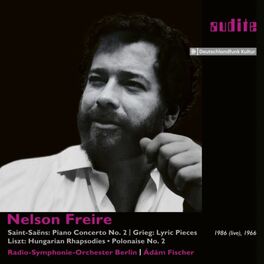 Album cover of Nelson Freire plays Saint-Saëns' Piano Concerto No. 2 and Piano Works by Grieg & Liszt
