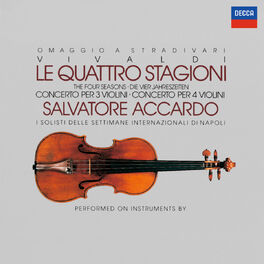 Album cover of Vivaldi: The Four Seasons; Concertos for 3 & 4 violins