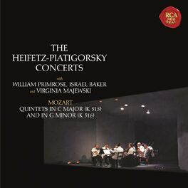 Album cover of Mozart: String Quintets No. 3 in C Major, K. 515 & No. 4 in G Minor, K. 516 (Heifetz Remastered)