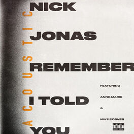 Album cover of Remember I Told You (Acoustic)