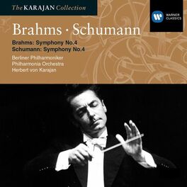 Album cover of Brahms: Symphony No 4; Schumann: Symphony No 4