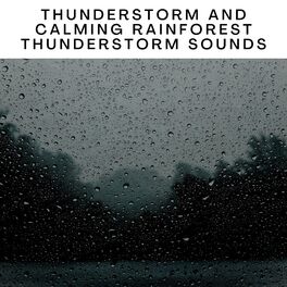 Album cover of Thunderstorm and Calming Rainforest Thunderstorm Sounds