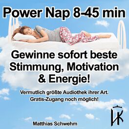 Show cover of Power Nap deutsch: Im Hypnose-Kurzschlaf deine Akkus aufladen und der Tag gehört wieder dir!