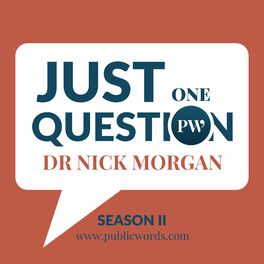 Show cover of Just One Question: Public Speaking Podcast